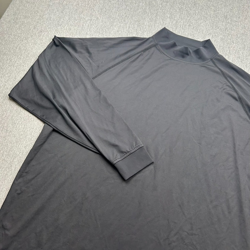 Footjoy Golf Mock Neck Long Sleeve Base Layer Shirt Mens XXL Black